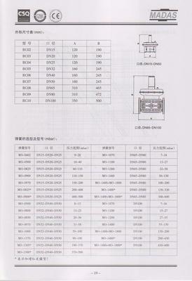 madas减压阀madas天然气减压阀